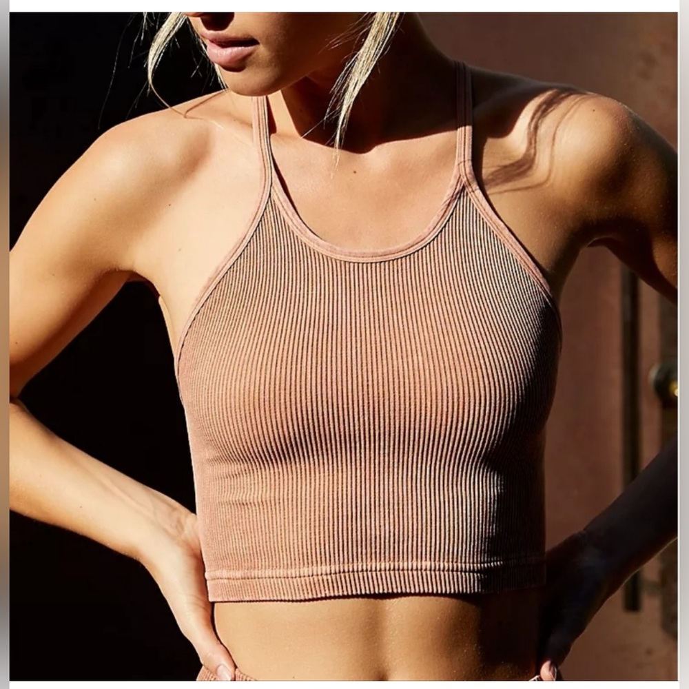 Free People Movement Happiness Runs Crop, Size XS/S